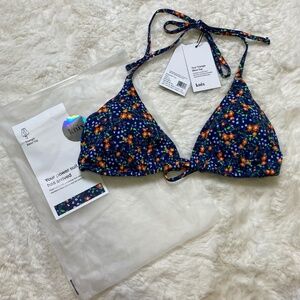 Knox NWT Women's Triangle Bikini Top Limited Edition Sea Lily Large